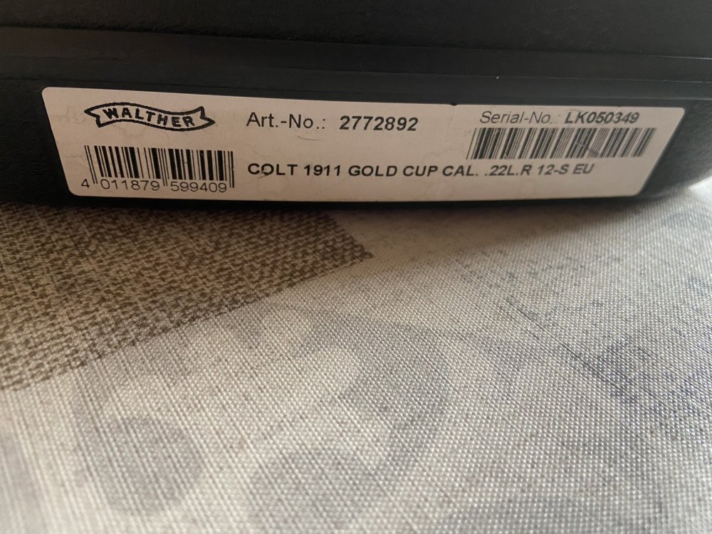 Walther gold cup .22