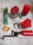 Diverse toebehoren voor herladen en gieten.