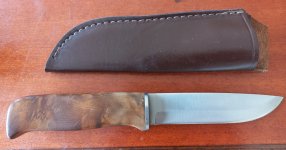 Mooi Puukko mes met lederen schede