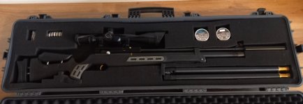 Schitterende Hatsan BT65-SB met Walther richtkijker, extra cilinders en Nuprol koffer