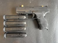 Walther PPQ M2 .45 ACP met / holster / 4 magazijnen
