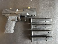 Walther PPQ M2 .45 ACP met / holster / 4 magazijnen