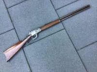 Marlin 1889 ,, safety,, leveraction geweer zwart kruit.