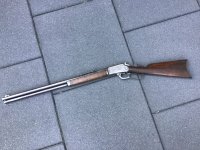 Marlin 1889 ,, safety,, leveraction geweer zwart kruit.