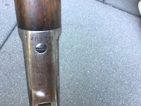 Marlin 1889 ,, safety,, leveraction geweer zwart kruit.