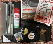 Weihrauch pneumatisch pistool + Accessoires