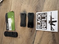 MDT steel spacer en Black rifle weights M lok