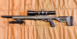 !!! Zeldzaam !!! Volquartsen VF- ORYX .22 semiautomaat met snake barrel , bipod en Vortex ringen en VENOM 5-25x56 MRAD