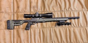 !!! Zeldzaam !!! Volquartsen VF- ORYX .22 semiautomaat met snake barrel , bipod en Vortex ringen en VENOM 5-25x56 MRAD