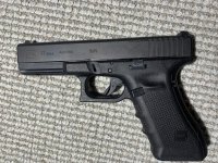 Glock 17 gen 4,   9 mm, met roni karabijn conversie set en red dot en glock koffer en roni karabijn koffer
