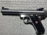 Ruger Mark 3,    .22 kaliber met 4 magazijnen en koffer