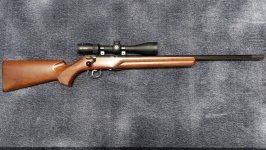 Anschütz 1416 D HB cal .22 LR repeteer grendelgeweer incl. richtkijker