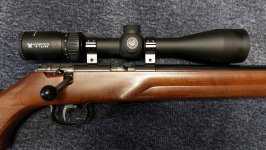 Anschütz 1416 D HB cal .22 LR repeteer grendelgeweer incl. richtkijker