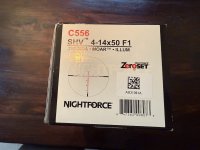 Prachtige Nightforce SHV 4-14x50 first focal plane