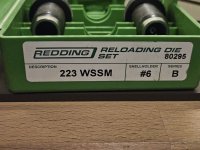 Redding die set .223 wssm fl