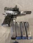 Pistool STI .38 super auto , open racegun
