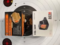 Primary Arms micro red dot ( gebruikt )  en HOLOSUN 507 comp ( nieuw in de doos )