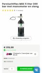 Perslucht fles PCP 5 Liter 300 bar 05-2025