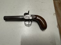 Pistool 15mm percussie antiek