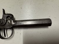 Pistool 15mm percussie antiek