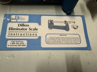 Dillon kruitweegschaal