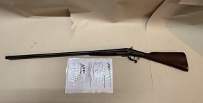 Zwartkruit dubbelloops hagelgeweer Cal12