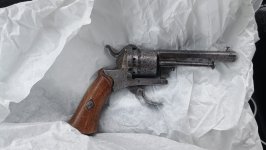 Antieke penvuur revolver
