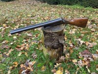 Husqvarna kaliber 12 coach gun jachtgeweer hagelgeweer