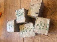 9mm munitie 2e wereldoorlog /schietjas XL met riem en handschoen