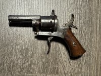 Penvuur revolver 5mm antiek vrijgesteld