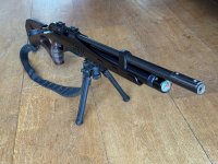 Steyr LG110 HFT Hunting 4.5mm in uitstekende staat, getuned op 11.5 ftlbs. Voor links- en rechtshandige schutters!