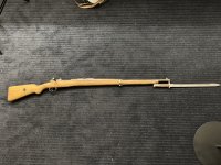 Turkse Mauser. Onklaar, met bajonet 1936.