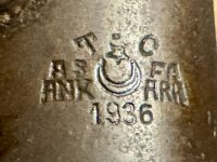Turkse Mauser. Onklaar, met bajonet 1936.