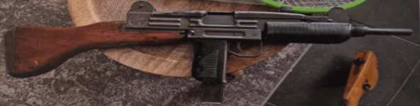 Te Koop mooie Uzi deko met certificaat