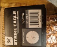 Vortex Strike eagle 1-8x24 scope