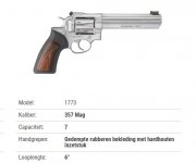 Ruger GP 100 + 250 munitie