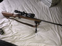 Miroku cal 12, CZ .22 en Norinco .223