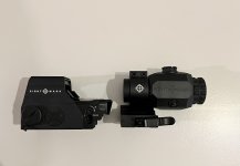 Sight mark reflex reddot + magnifier