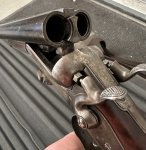 Antiek Husqvarna dubbelloops jachtgeweer – Husqvarna Vapenfabrik – ca. eind 1800