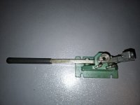 rcbs zwart kruit molen, in orginele verpakking en rcbs primmer feeder tafel model