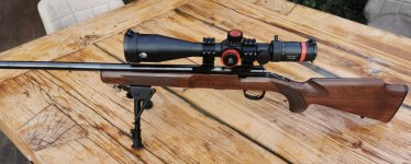 browning T-Bolt straight pull geweer in 22LR