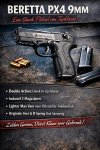 Beretta PX4 9MM met 2 magazijnen