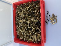 Te koop, ca 2300 messing .357 hulzen