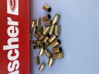 Te koop, ca 4500 messing hulzen 9x19mm