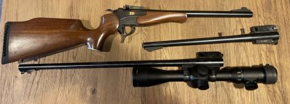 Thompson Center Encore met verschillende lopen