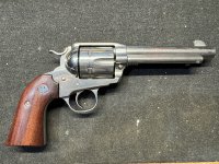 Ruger Vaquero single action revolver in stainless steel