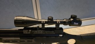 Nieuwe Hatsan BT65 met kijker en bipod