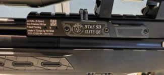 Nieuwe Hatsan BT65 met kijker en bipod