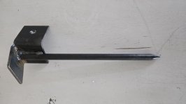 Schietschijfhouder - Balkpin - 6x6 cm - per paar verkocht