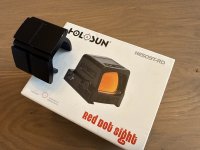 Red Dot Holosun inclusief montage voor op richtkijker